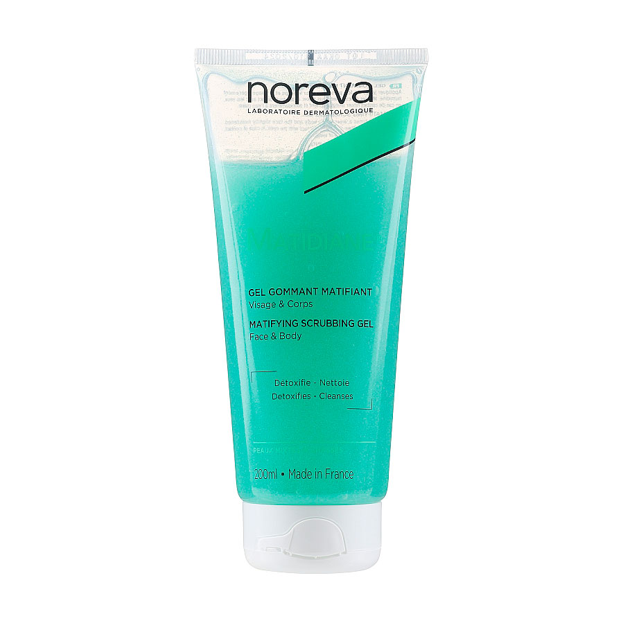 Відлущувальний гель для обличчя та тіла Noreva Laboratoires Matifying Scrubbing Gel, 200 мл